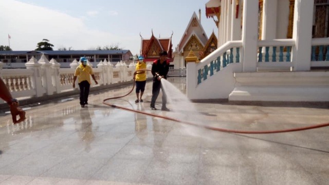 โครงการจิตอาสา เราทำความดีด้วยหัวใจ ณ บริเวณวัดบางหัก ตำบลบางหัก อำเภอพานทอง จังหวัดชลบุรี