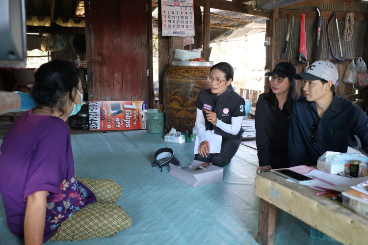 ออกสำรวจกลุ่มเป้าหมายที่ประสบปัญหาทางสังคมในพื้นที่ เพื่อพิจารณาให้ความช่วยเหลือ